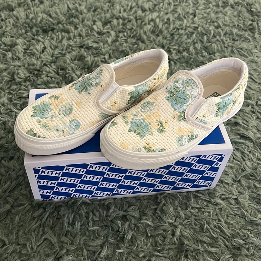 VANS x KITH Kids Classic Slip-On Vintage Floral - Size: YOUTH 2.0